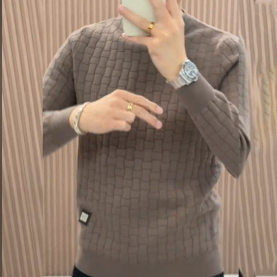 Men's Knitted Warm Base Layer Top