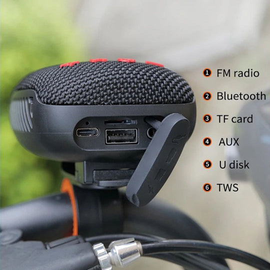 🚲 Waterproof Bike Speaker – IPX5, True Wireless Stereo & MicroSD Support, Secure Mount for Ultimate Riding Companion 🎵