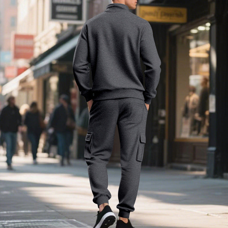 Chic Versatile Men's Warm 2-Piece Set