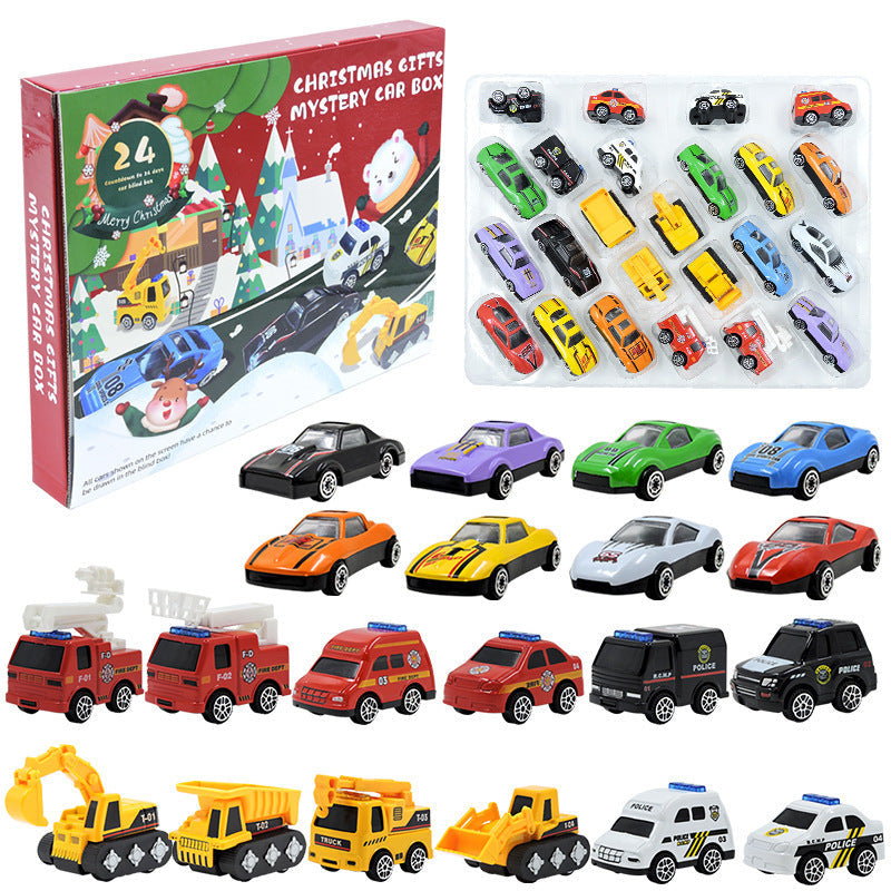 🎁 LIMITED‑TIME 50% OFF! ✨ Kids Alloy Construction‑Vehicle Advent Calendar – 24‑Day Surprises, With 2 Play Maps 🚜