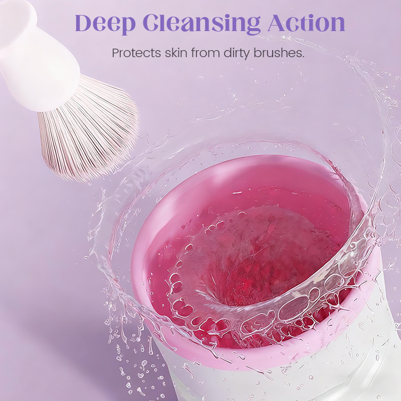 🔥Hot Sale 50% OFF ✨🔄Automatic Makeup Brush Cleaner