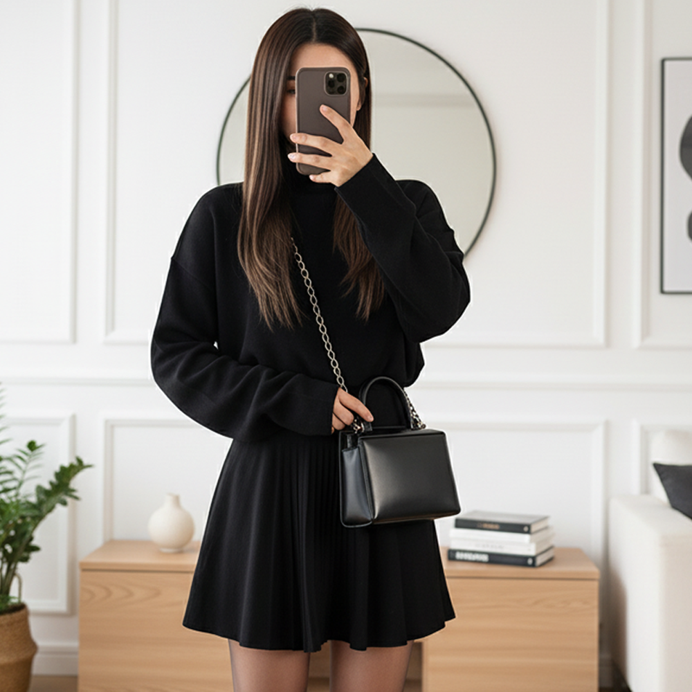 💥New arrivals offer-Chic Cinched-Waist A-Line Mini Dress