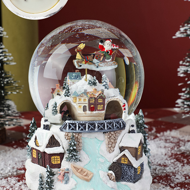 Illuminated Musical Rotating Christmas Snow Globe