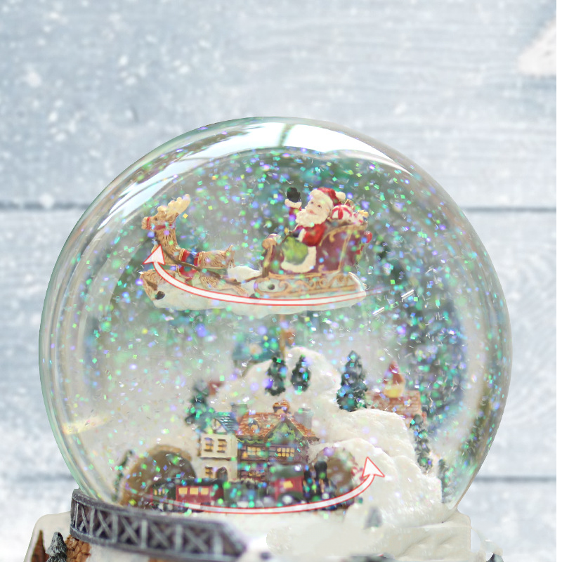 Illuminated Musical Rotating Christmas Snow Globe