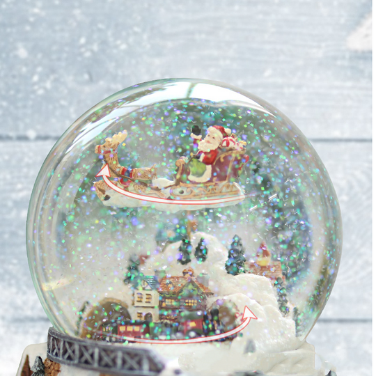 Illuminated Musical Rotating Christmas Snow Globe