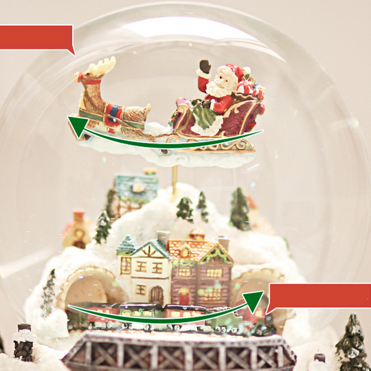 Illuminated Musical Rotating Christmas Snow Globe