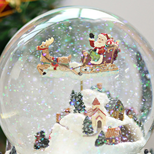 Illuminated Musical Rotating Christmas Snow Globe