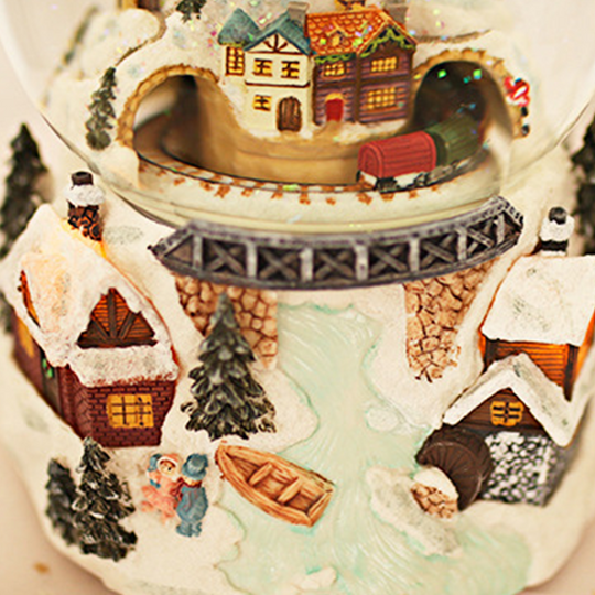 Illuminated Musical Rotating Christmas Snow Globe