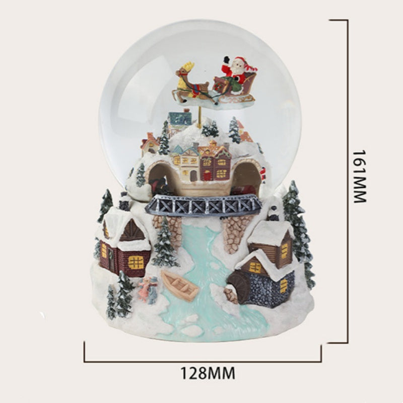 Illuminated Musical Rotating Christmas Snow Globe