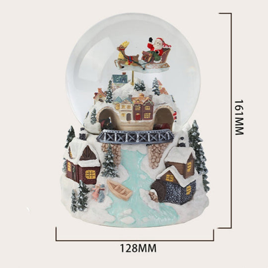 Illuminated Musical Rotating Christmas Snow Globe