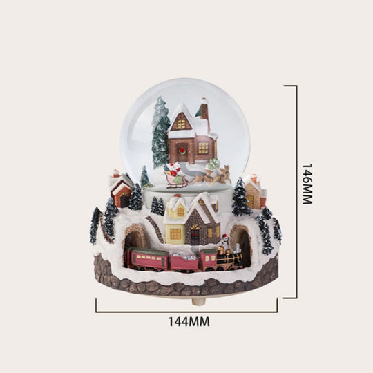 Illuminated Musical Rotating Christmas Snow Globe