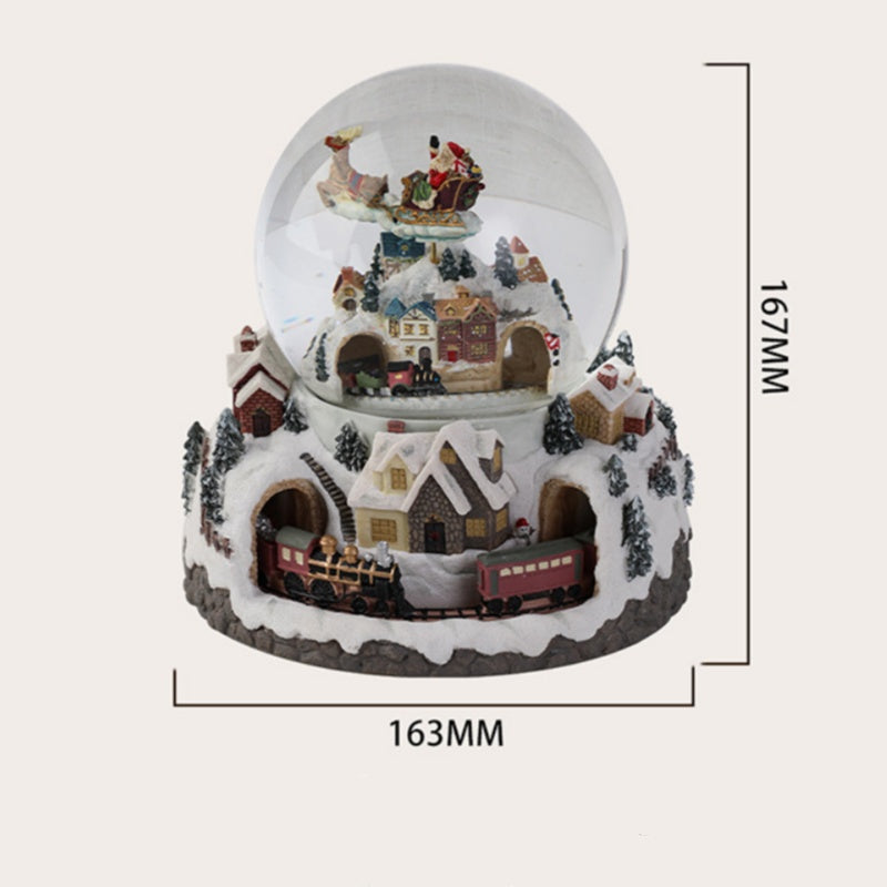Illuminated Musical Rotating Christmas Snow Globe