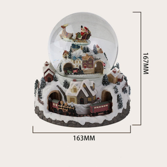 Illuminated Musical Rotating Christmas Snow Globe