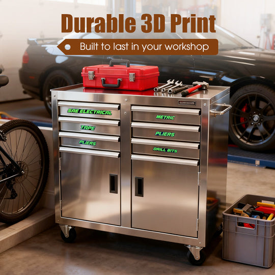 📢📢49% OFF !!⏰⏰3D Printed Magnetic Toolbox Drawer Labels