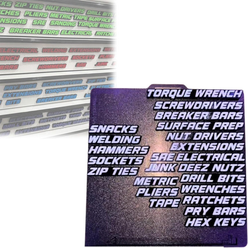 📢📢49% OFF !!⏰⏰3D Printed Magnetic Toolbox Drawer Labels