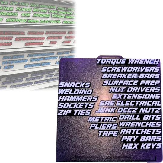 📢📢49% OFF !!⏰⏰3D Printed Magnetic Toolbox Drawer Labels