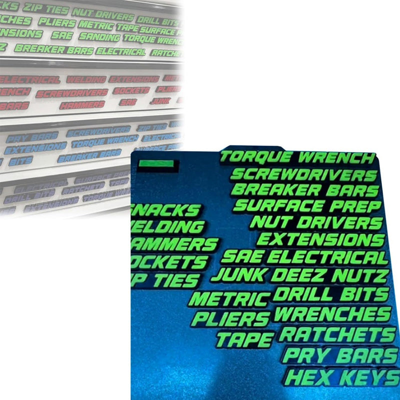 📢📢49% OFF !!⏰⏰3D Printed Magnetic Toolbox Drawer Labels