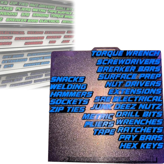 📢📢49% OFF !!⏰⏰3D Printed Magnetic Toolbox Drawer Labels