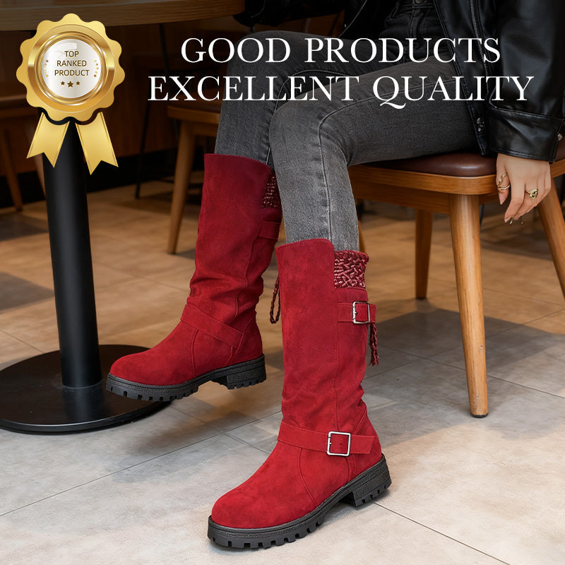 💖Black Friday Mega Deal – 61% off!💖Women's Slouchy Boots, Mid-Calf Length