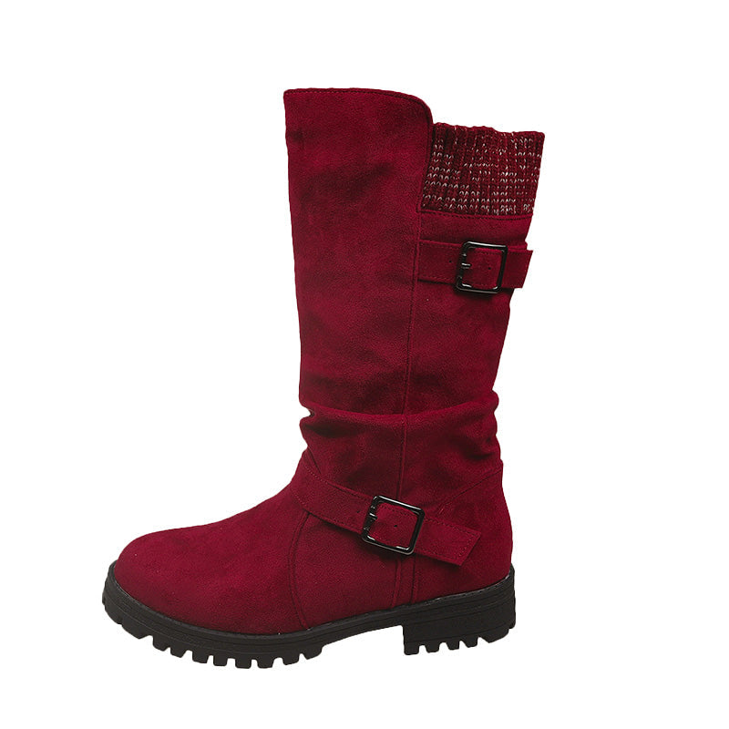 💖Black Friday Mega Deal – 61% off!💖Women's Slouchy Boots, Mid-Calf Length