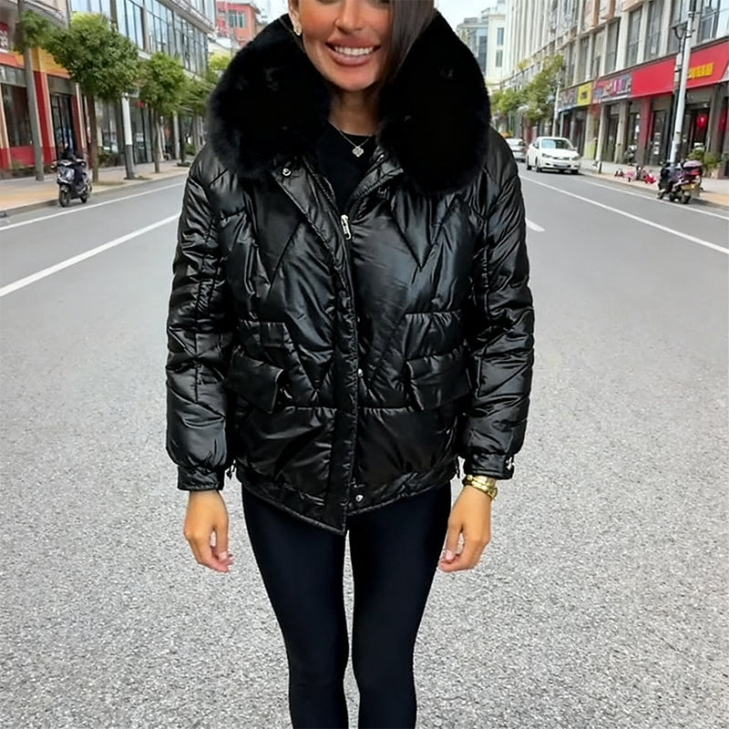 🔥 Winter Luxe Ultra-Warm Plush Collar Jacket — Limited Time Offer