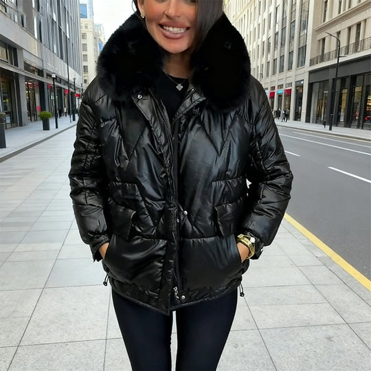 🔥 Winter Luxe Ultra-Warm Plush Collar Jacket — Limited Time Offer