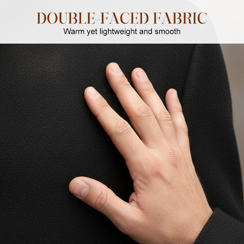 Men's Warm Mid-Length Stand-Collar Coat