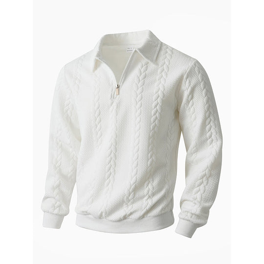 🔥New arrivals offer-Men's Casual Half-Zip Cable-Knit Sweater