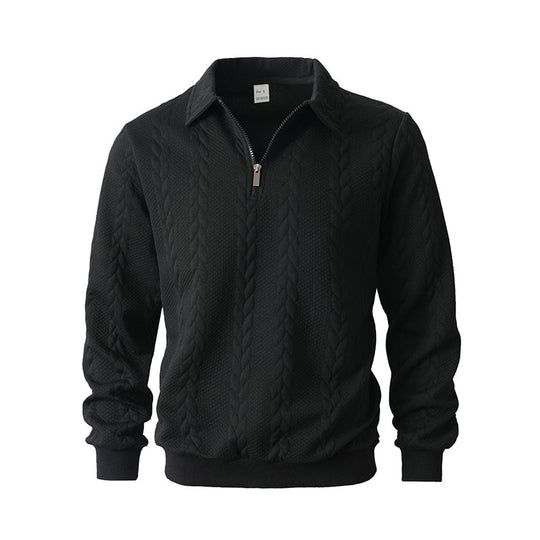 🔥New arrivals offer-Men's Casual Half-Zip Cable-Knit Sweater