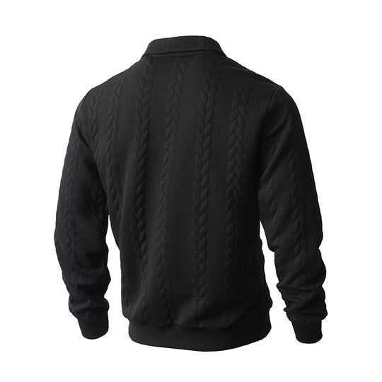 🔥New arrivals offer-Men's Casual Half-Zip Cable-Knit Sweater