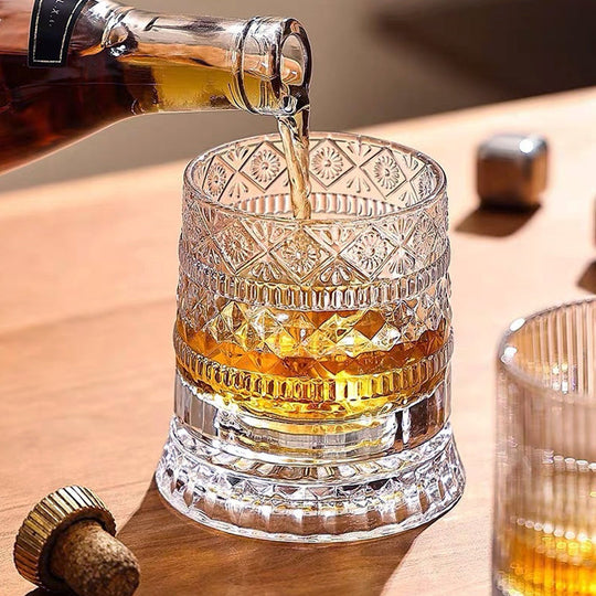 🎁Time-Sensitive Exclusive Deal! 🥃  360° Rotating Whiskey Glass – Aerate & Relieve Stress ✨