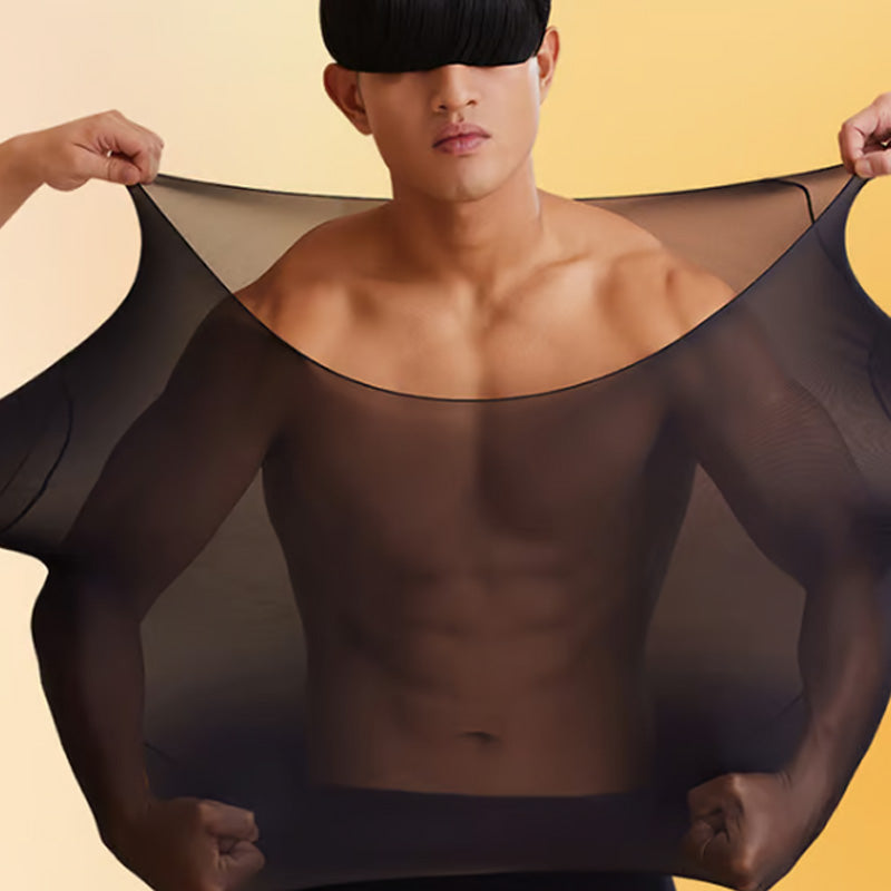 Men's Ultra-Thin Skin Friendly 2-Piece Bottoming Set