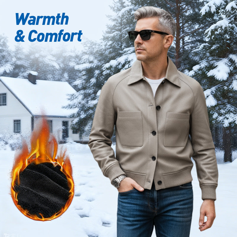 Men's Classic Old Money Aristocratic Leather Jacket