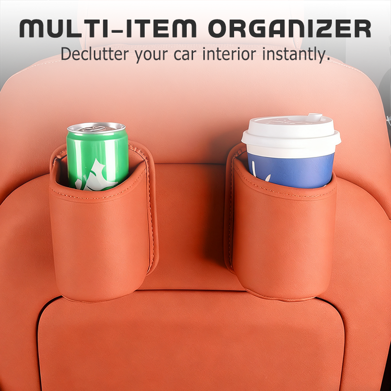🥳2026 HOT SALE🥳💞50K+ SOLD!🚗🧺 30% OFF! Leather Car Door Cup Holder – Wide‑mouth opening, easy reach for drinks & phone. Clip‑on secure fit. PU leather, tough & stylish. 🛡️✨