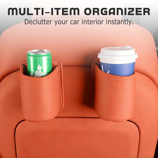 🥳2026 HOT SALE🥳💞50K+ SOLD!🚗🧺 30% OFF! Leather Car Door Cup Holder – Wide‑mouth opening, easy reach for drinks & phone. Clip‑on secure fit. PU leather, tough & stylish. 🛡️✨
