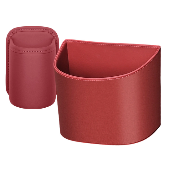 🥳2026 HOT SALE🥳💞50K+ SOLD!🚗🧺 30% OFF! Leather Car Door Cup Holder – Wide‑mouth opening, easy reach for drinks & phone. Clip‑on secure fit. PU leather, tough & stylish. 🛡️✨
