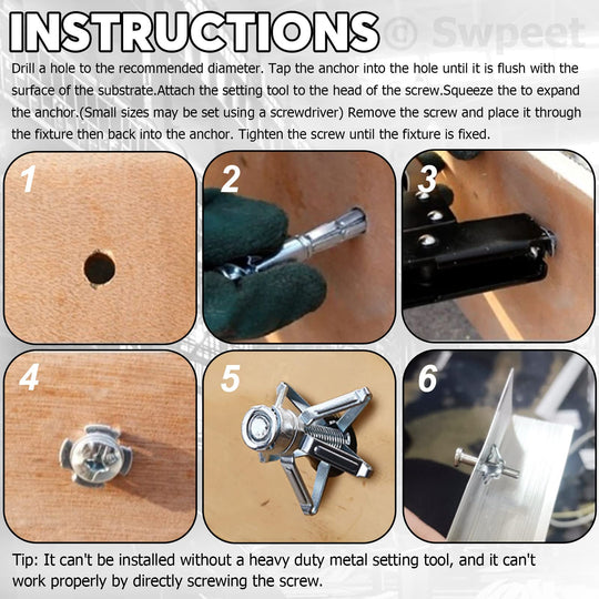 🔧 30% OFF! ⚙️ Expansion Screw Petal Nut – Strong hold & easy install 🏠