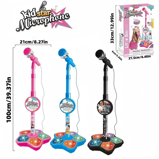 🎤✨Microphone Toy, Karaoke Machine Toy with Light