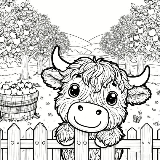 🎄Only ￡11.99!!!🎅2025 Christmas Sale - 60% OFF🐮Highland Cow Coloring Book