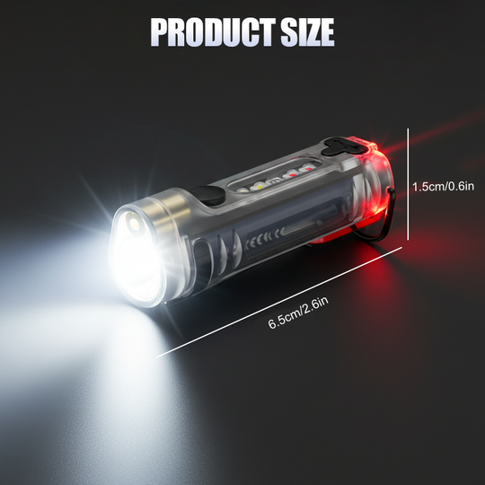 Multi-Functional Rechargeable Mini Keychain Flashlight