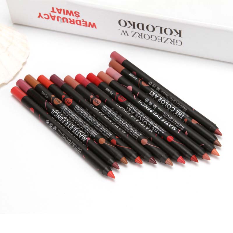 Long-Lasting Waterproof Smudge-Proof Lip Pencil