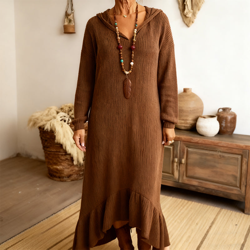 🔥New arrivals offer-Women’s Casual Hooded Knit Dress