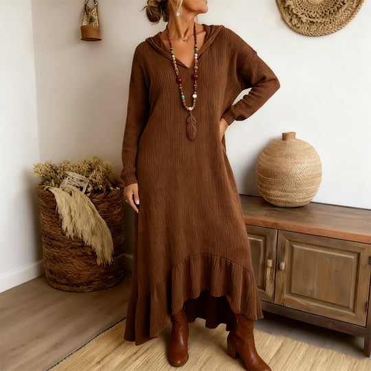 🔥New arrivals offer-Women’s Casual Hooded Knit Dress
