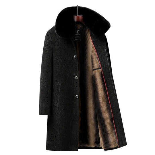 Men's Lined Business Casual Winter Coat