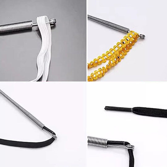 🪡 BUY 1 GET 1 FREE ! 💫 Multi-Function Foldable Spring Drawstring Threader Tool – Easy to Use, Portable & for Cords, Wires & Laces ⚡