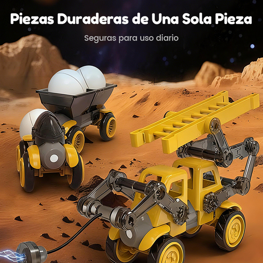 🔥Christmas Limited-Time Offer: 50% OFF!!!🎄 Magnetic Vehicle Building Set – The Ideal Christmas Gift for Little Builders 🚜