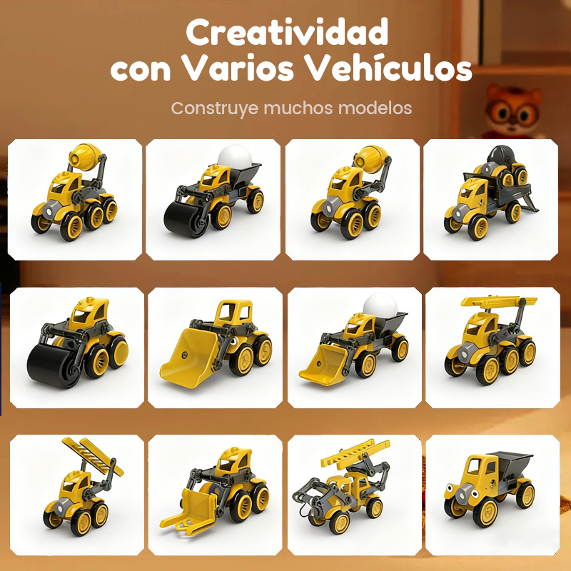 🔥Christmas Limited-Time Offer: 50% OFF!!!🎄 Magnetic Vehicle Building Set – The Ideal Christmas Gift for Little Builders 🚜