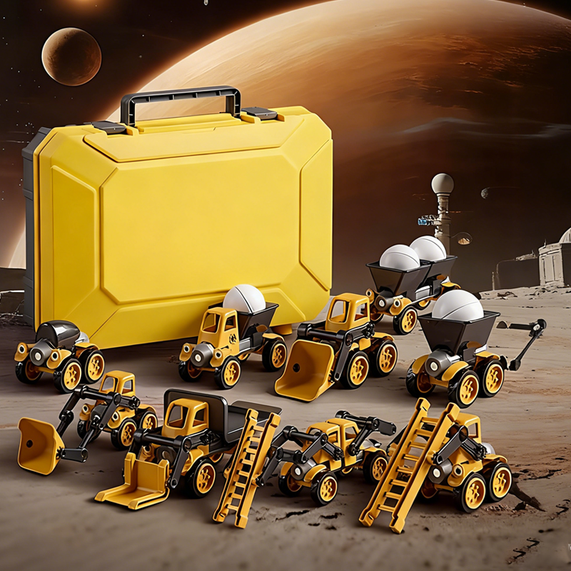 🔥Christmas Limited-Time Offer: 50% OFF!!!🎄 Magnetic Vehicle Building Set – The Ideal Christmas Gift for Little Builders 🚜