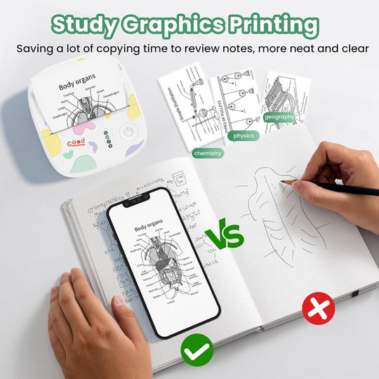 🎁 Christmas Sale 49% OFF !! 🖨️ Mini Portable Sticker Printer✨ Portable Bluetooth Printer for DIY & Gifting🔖