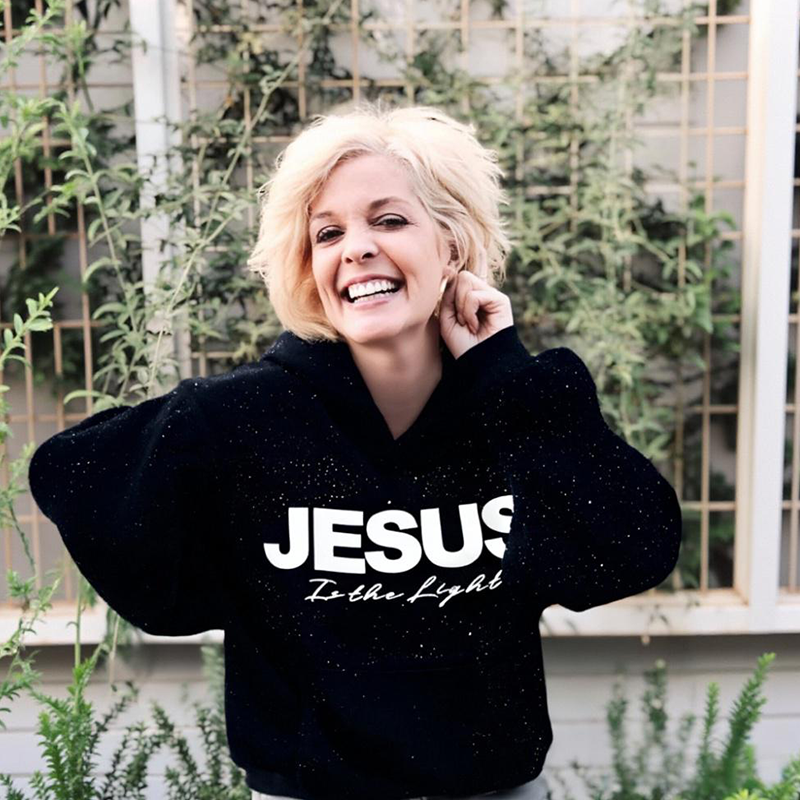🔥CHRISTMAS SALE 50% OFF!!✨Chic Sparkling Sequins JESUS Is the Light Hoodie🎁